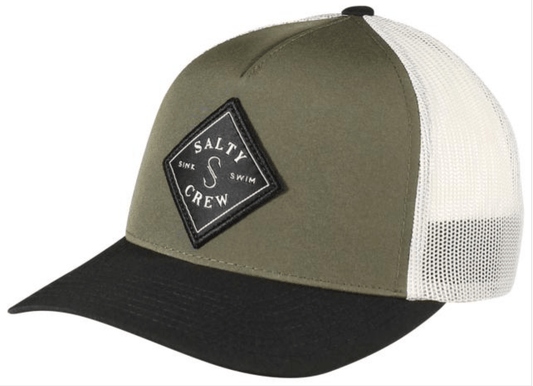Salty Crew Men’s Sealine Retro Trucker Olive/Black - Brekken's