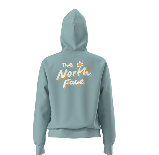 The North Face Women's Evolution Floral - Cloud Hoodie—Graphic Blue Eclipse - Brekken's