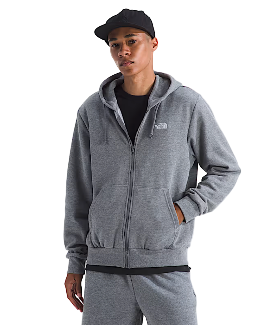 The North Face Men's Evolution Simple Dome Full Zip Hoodie TNF Mid Grey Heather