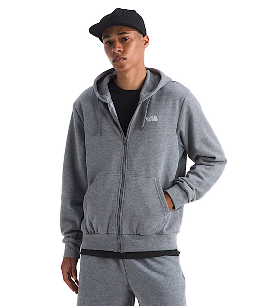 The North Face Men's Evolution Simple Dome Full Zip Hoodie TNF Mid Grey Heather