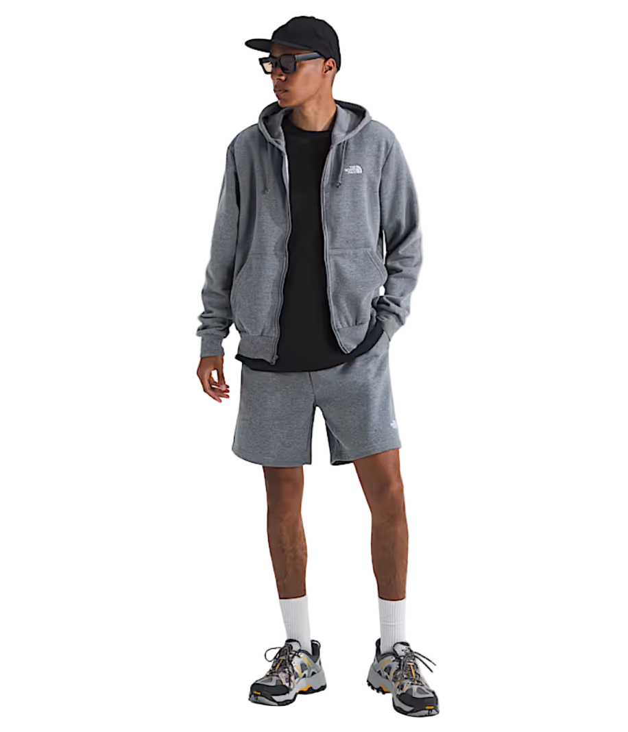 The North Face Men's Evolution Simple Dome Full Zip Hoodie TNF Mid Grey Heather