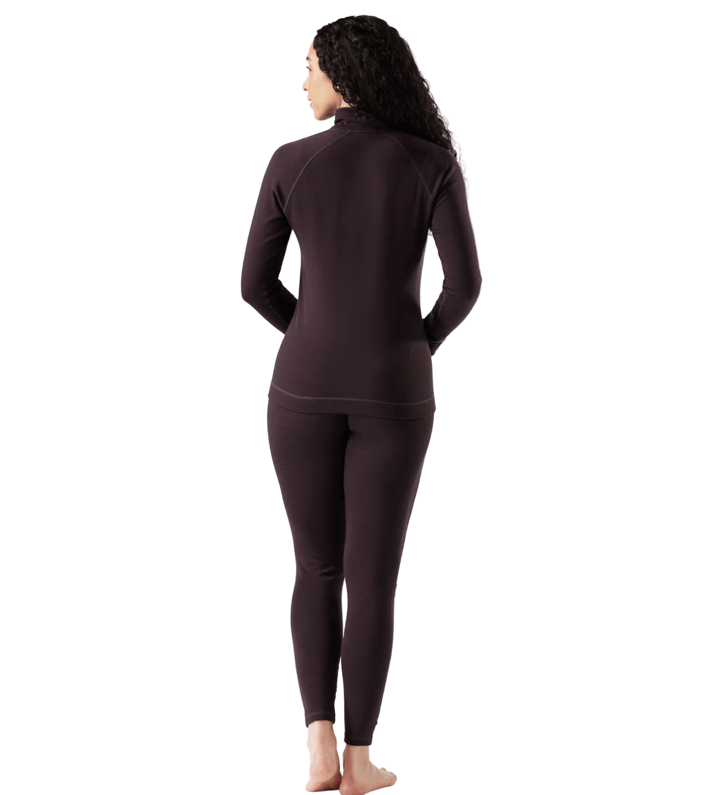 Smartwool Women's Classic Thermal Merino Base Layer 1/4 Zip Mink Heather