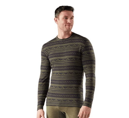 Smartwool Men's Classic Thermal Merino Base Layer Crew Winter Moss Summit Soul