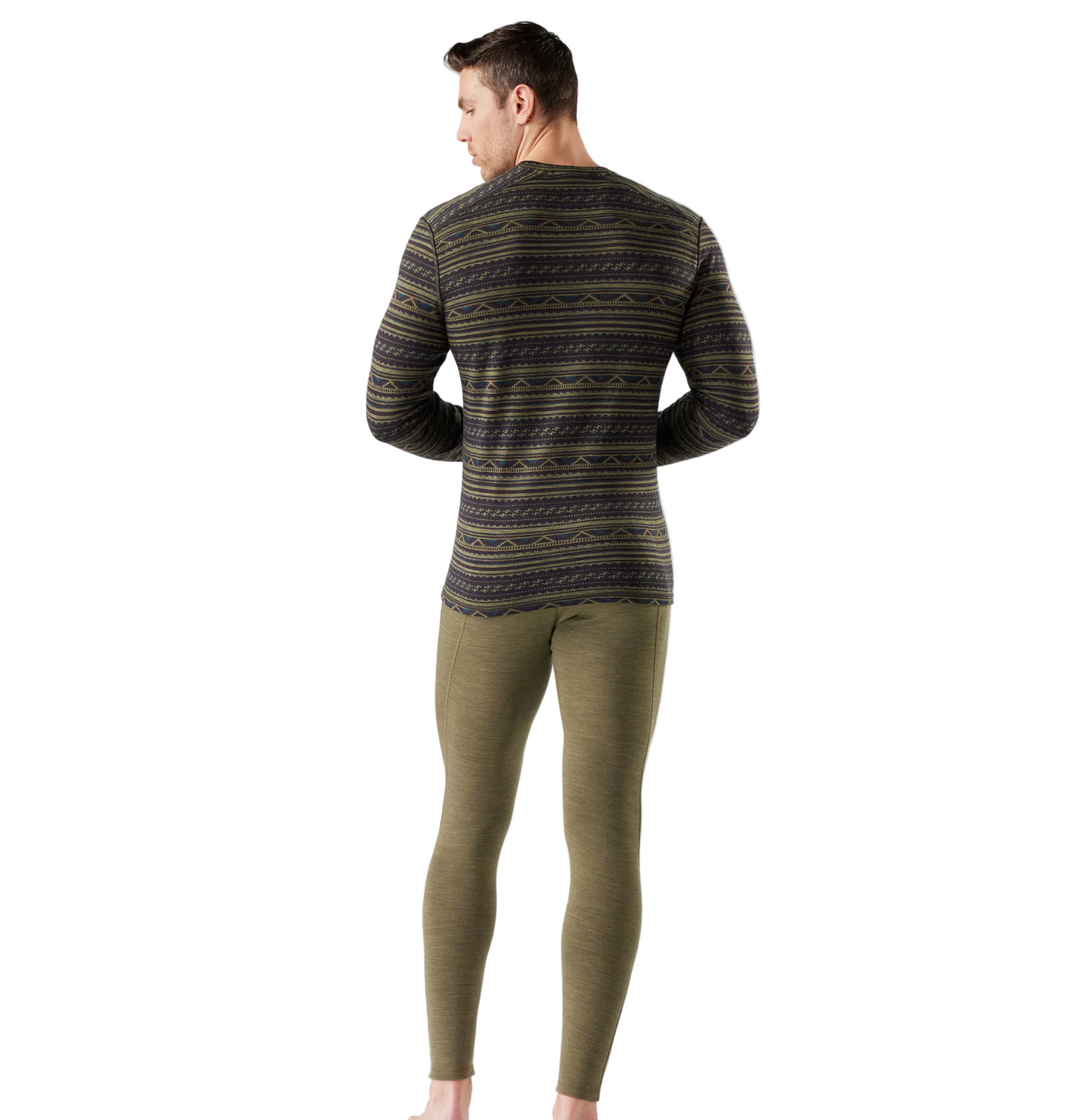 Smartwool Men's Classic Thermal Merino Base Layer Crew Winter Moss Summit Soul