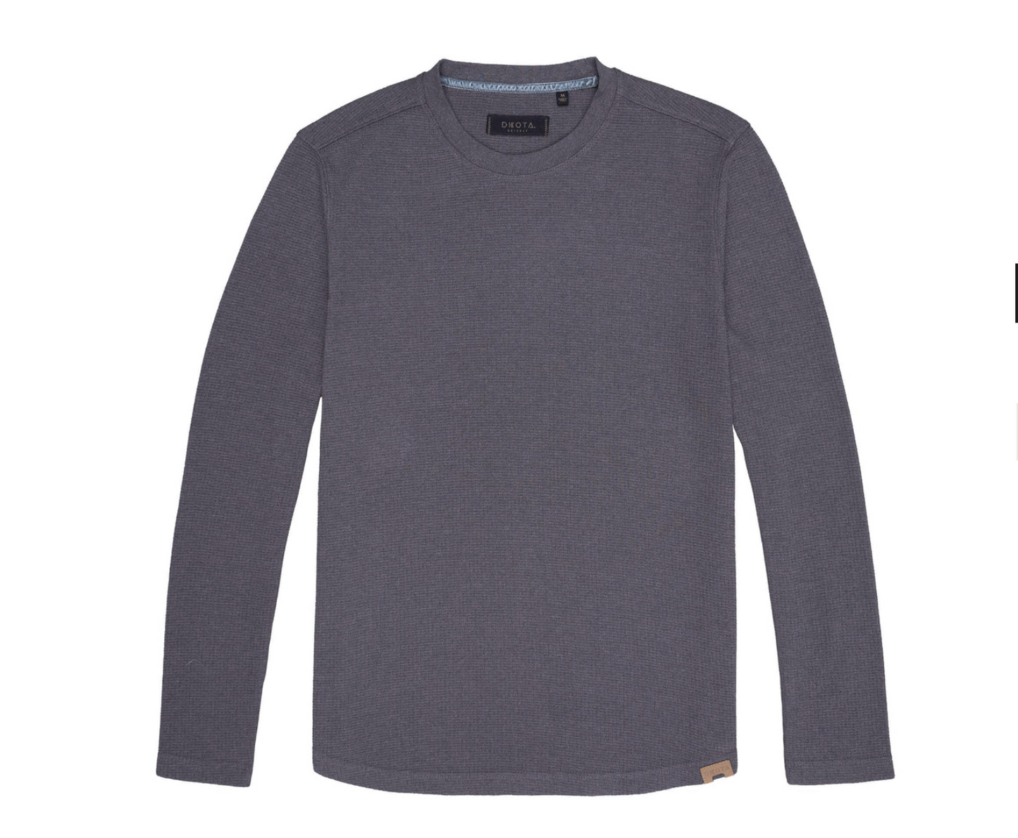 Dakota Grizzly Men's Lewis Waffle Long Sleeve Crew Neck Onyx