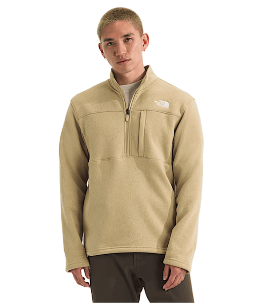 The North Face Men's Gordon Lyons ¼ Zip Khaki Stone Heather