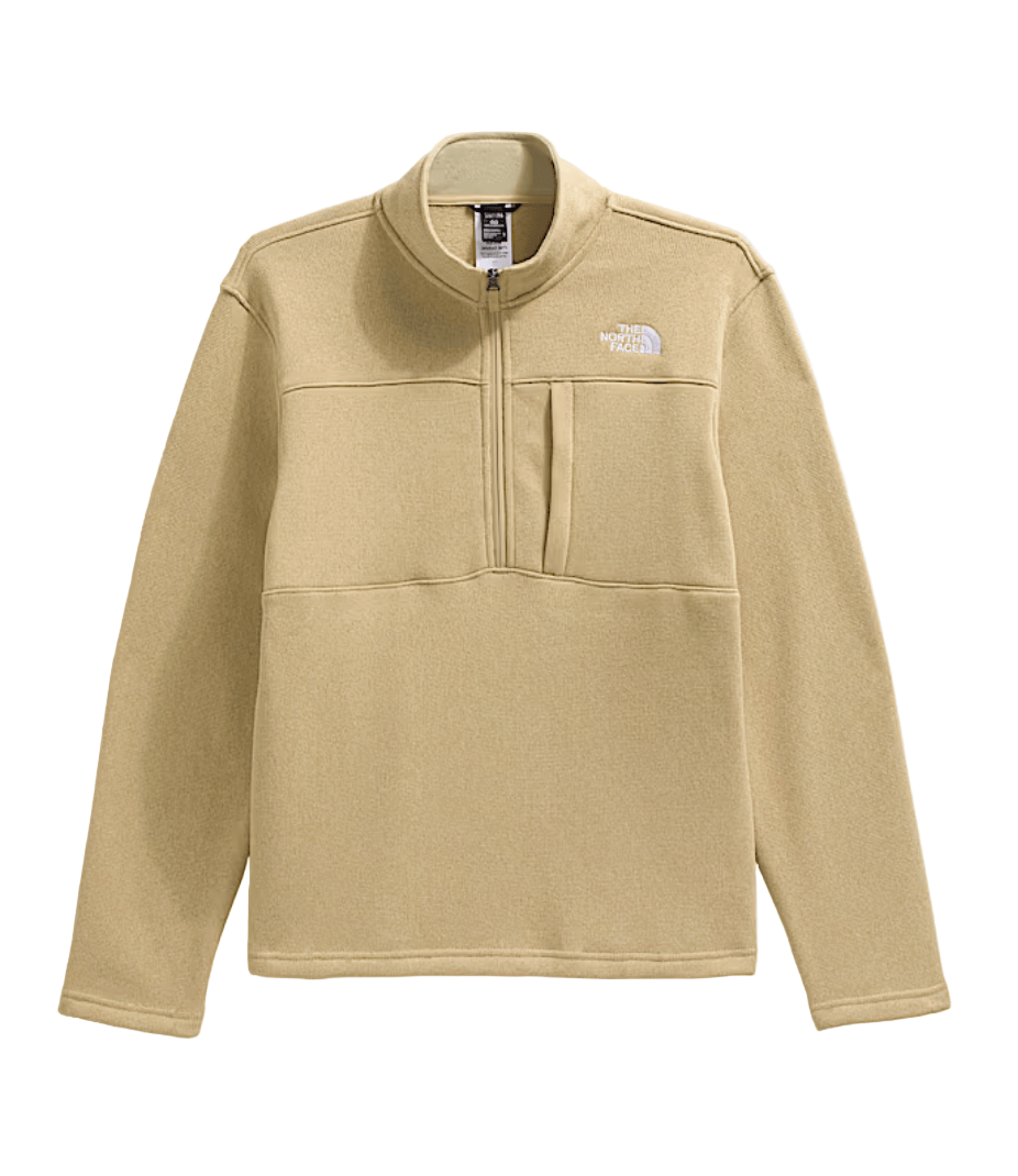 The North Face Men's Gordon Lyons ¼ Zip Khaki Stone Heather