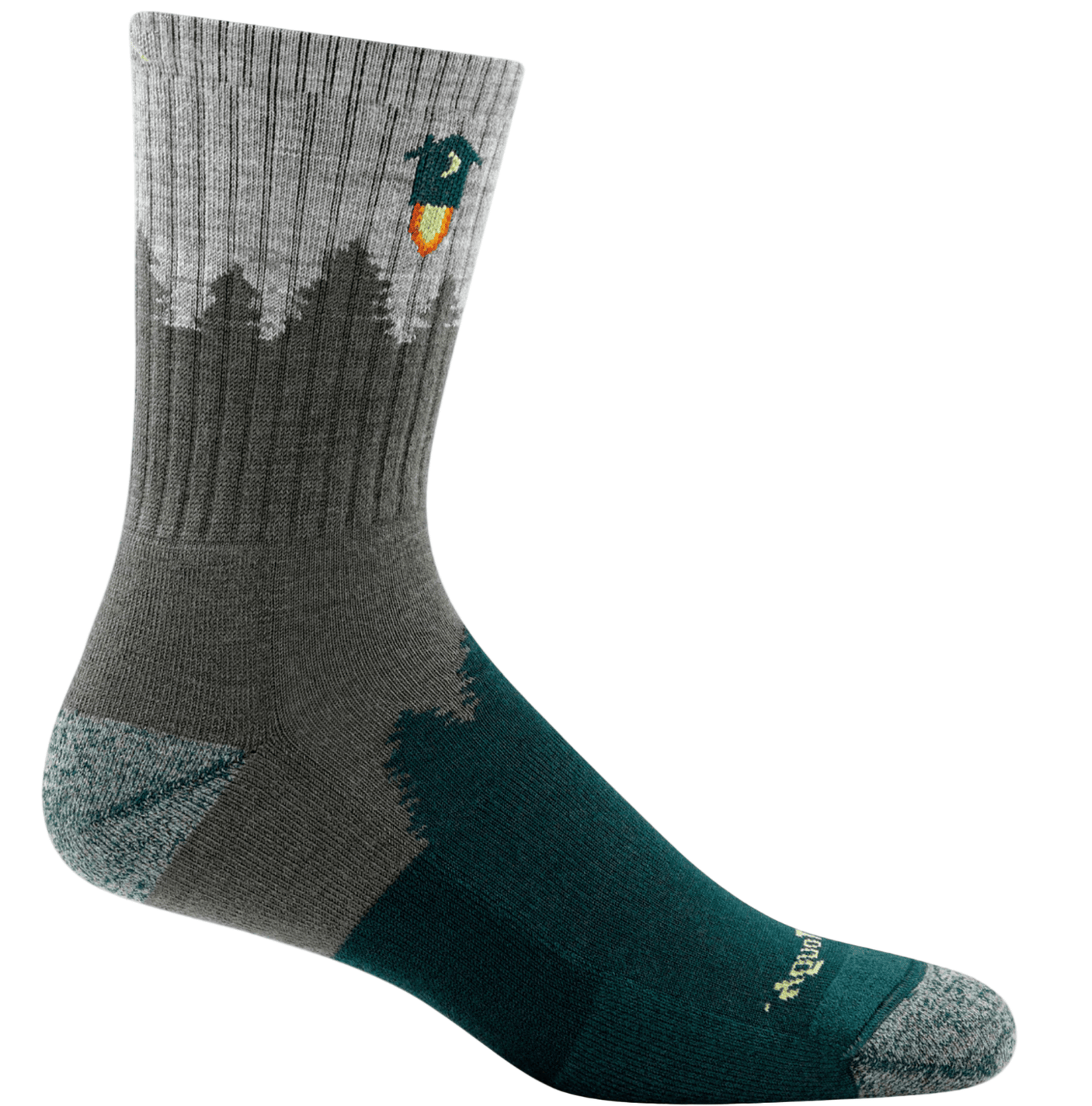 Darn Tough Men’s Number 2 Micro Crew Midweight With Cushion Green