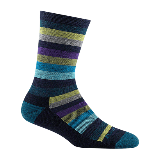 Darn Tough Women’s Mystic Stripe Crew Lightweight With Cushion Spruce