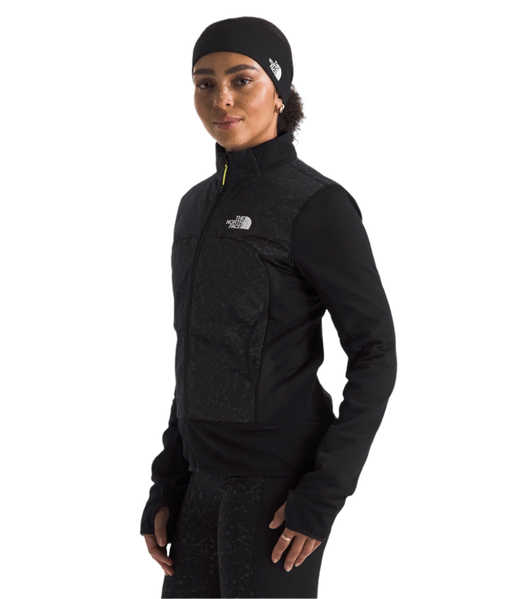 The North Face Women's Winter Warm Pro Jacket TNF Black/TNF Black Trail Reflective Print - Brekken's