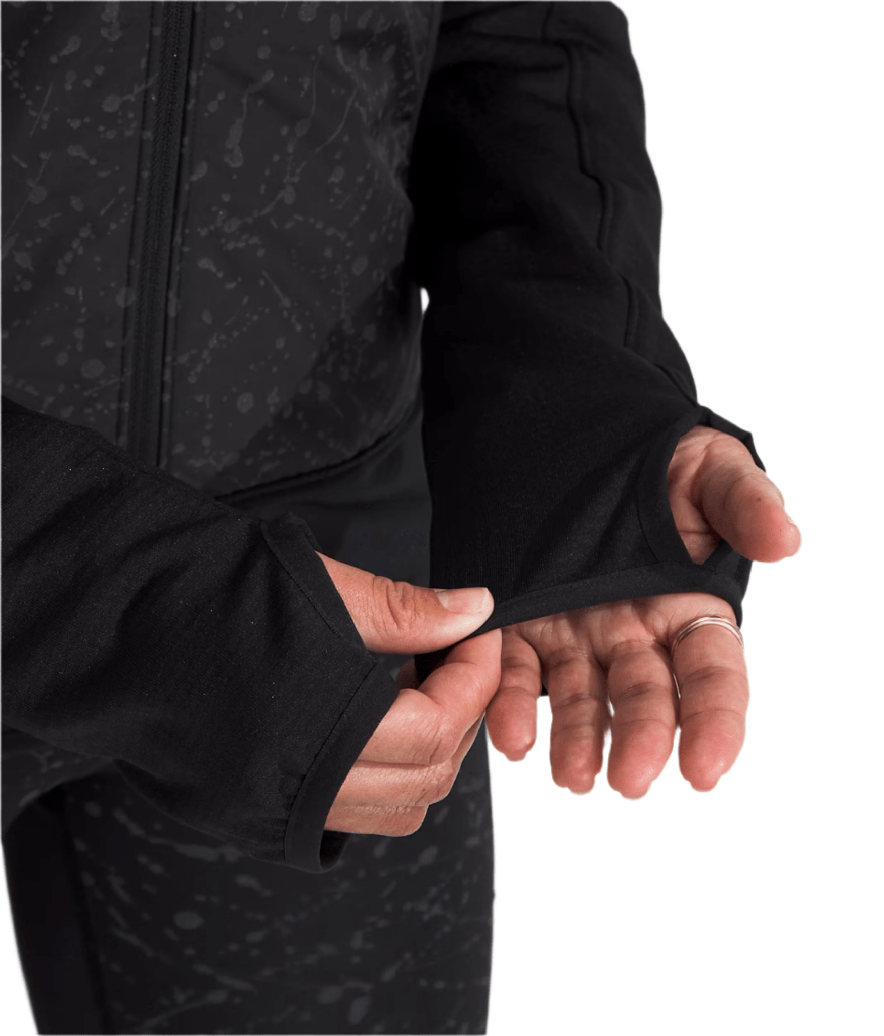 The North Face Women's Winter Warm Pro Jacket TNF Black/TNF Black Trail Reflective Print - Brekken's