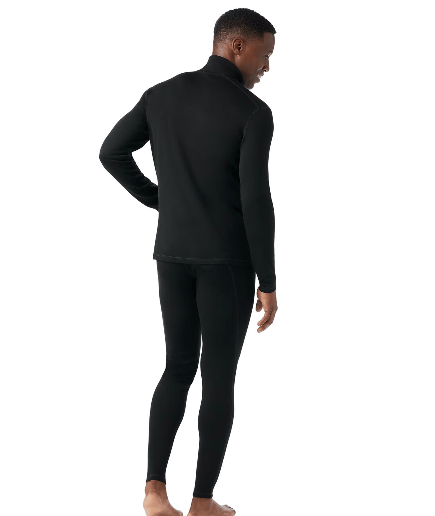 Smartwool Men's Classic Thermal Merino Base Layer 1/4 Zip Black