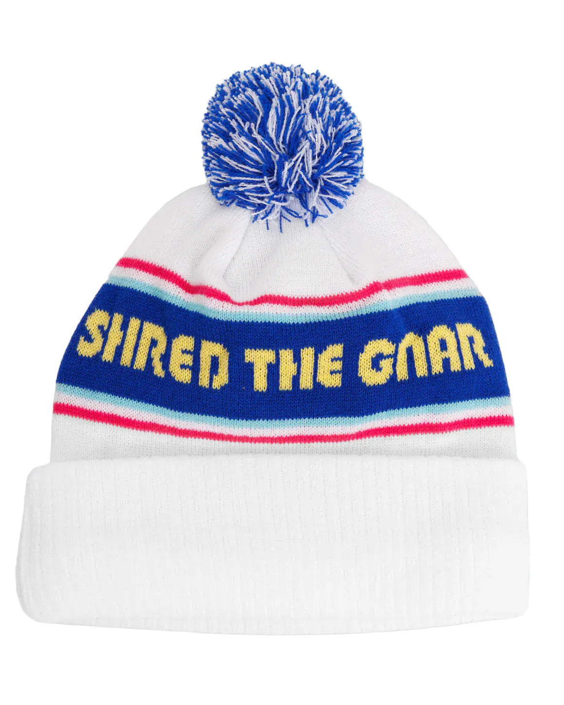 Waggle Shred The Gnar Pom Beanie