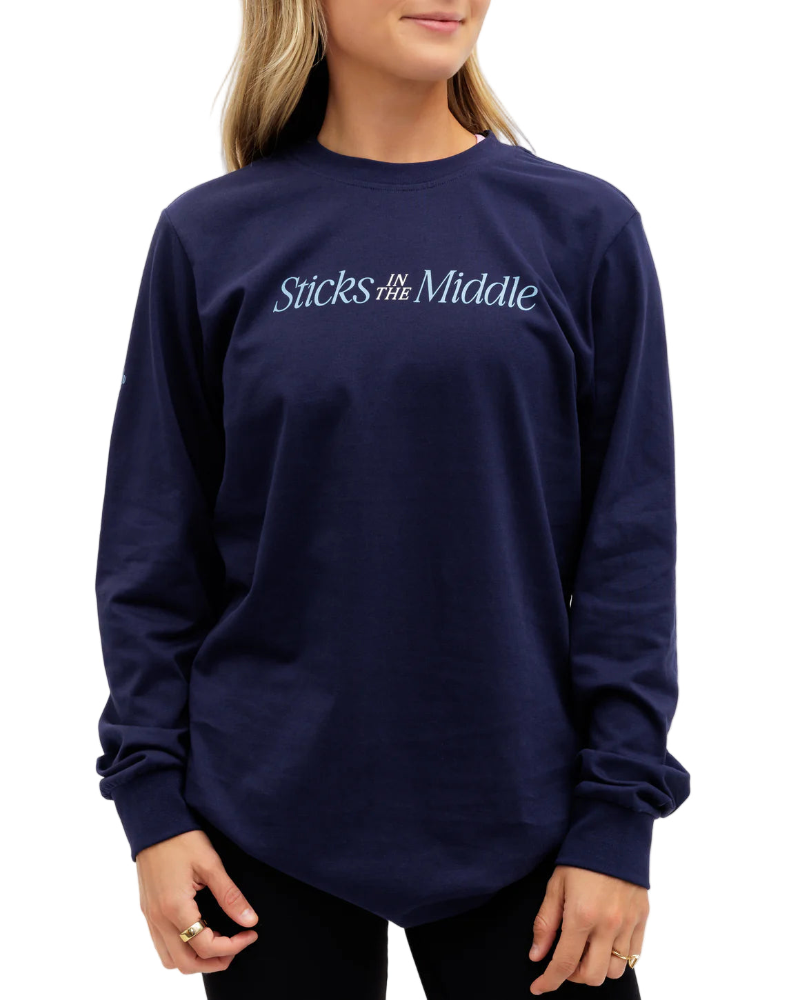 Waggle Unisex Sticks In The Middle Long Sleeve Tee