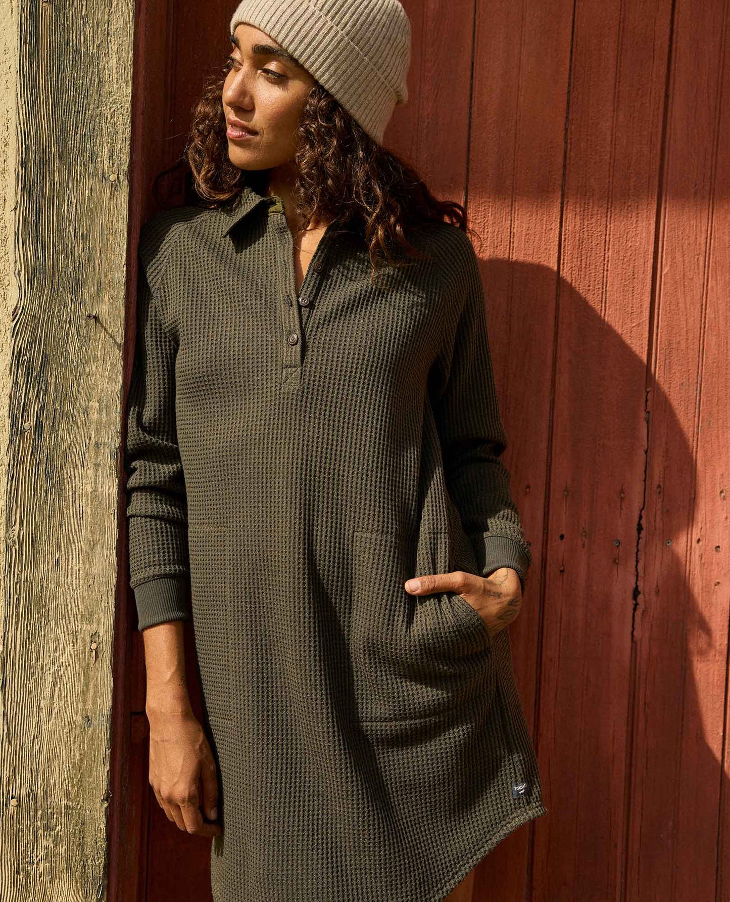 Toad Women's Bitterroot LS Dress Olive - Brekken's