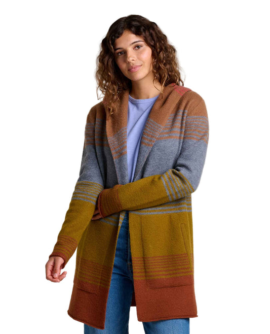 Toad&Co Women's Merino Heartfelt Hoodie Coyote Ombre