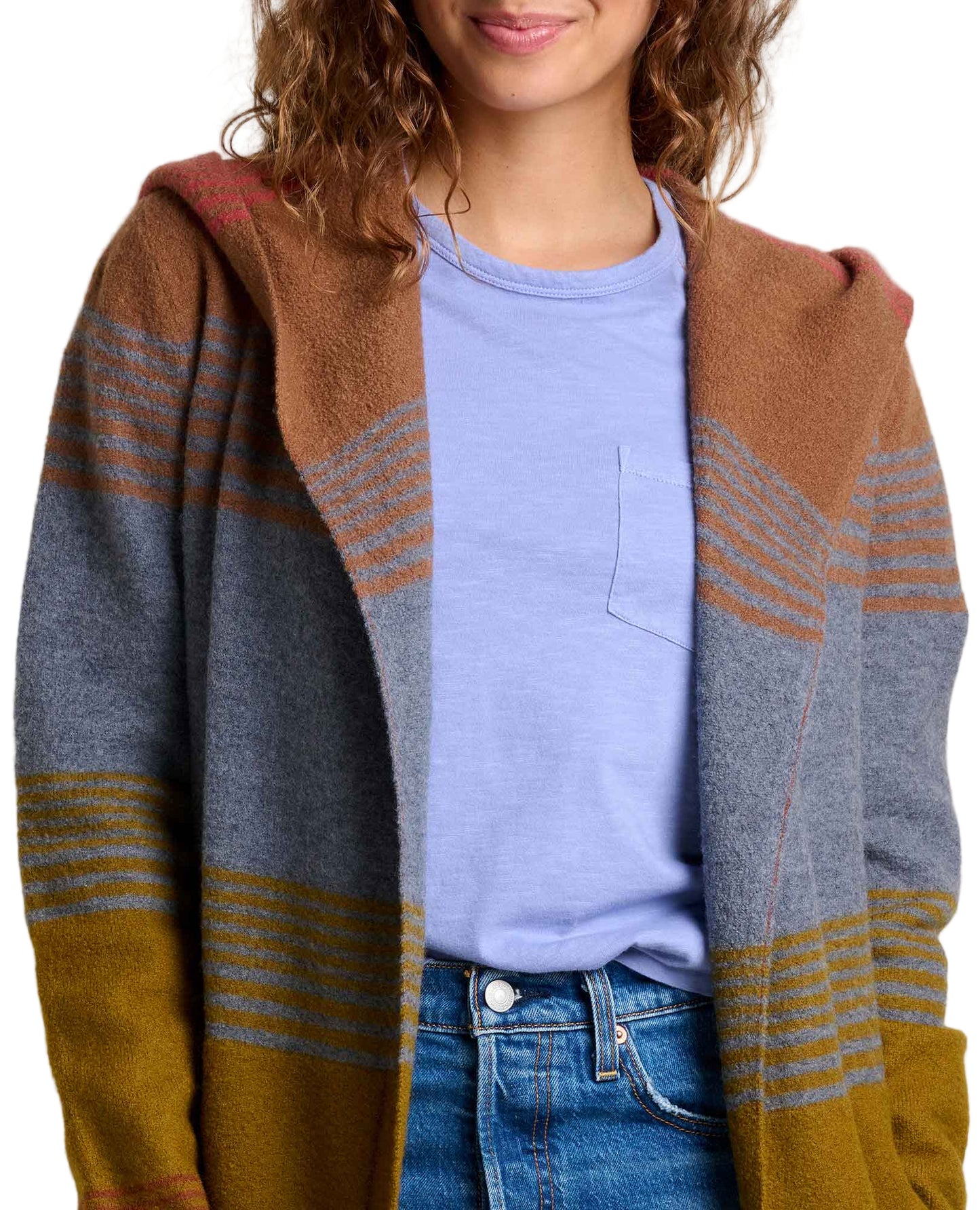 Toad&Co Women's Merino Heartfelt Hoodie Coyote Ombre