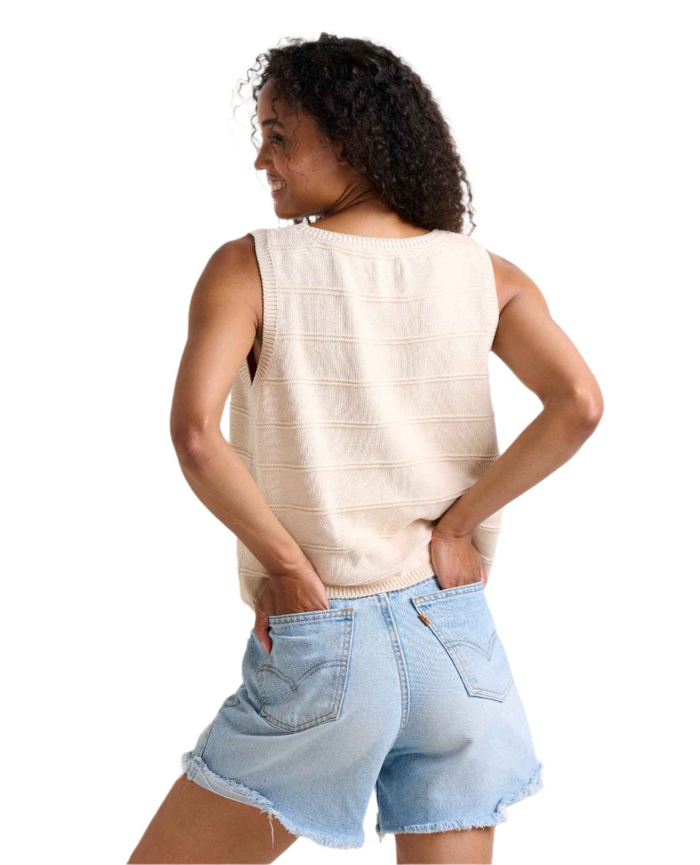 Toad&Co Women's Bianca Crew Tank Embroidered Natural Embroidery