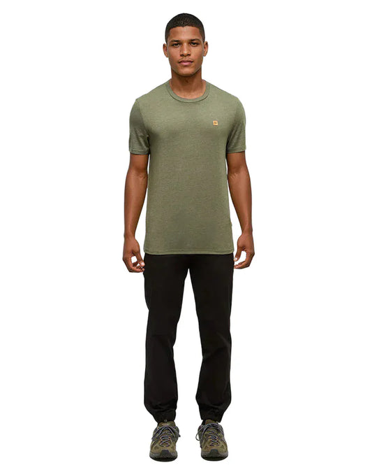 Tentree Men's Baker T-Shirt Deep Olive Heather