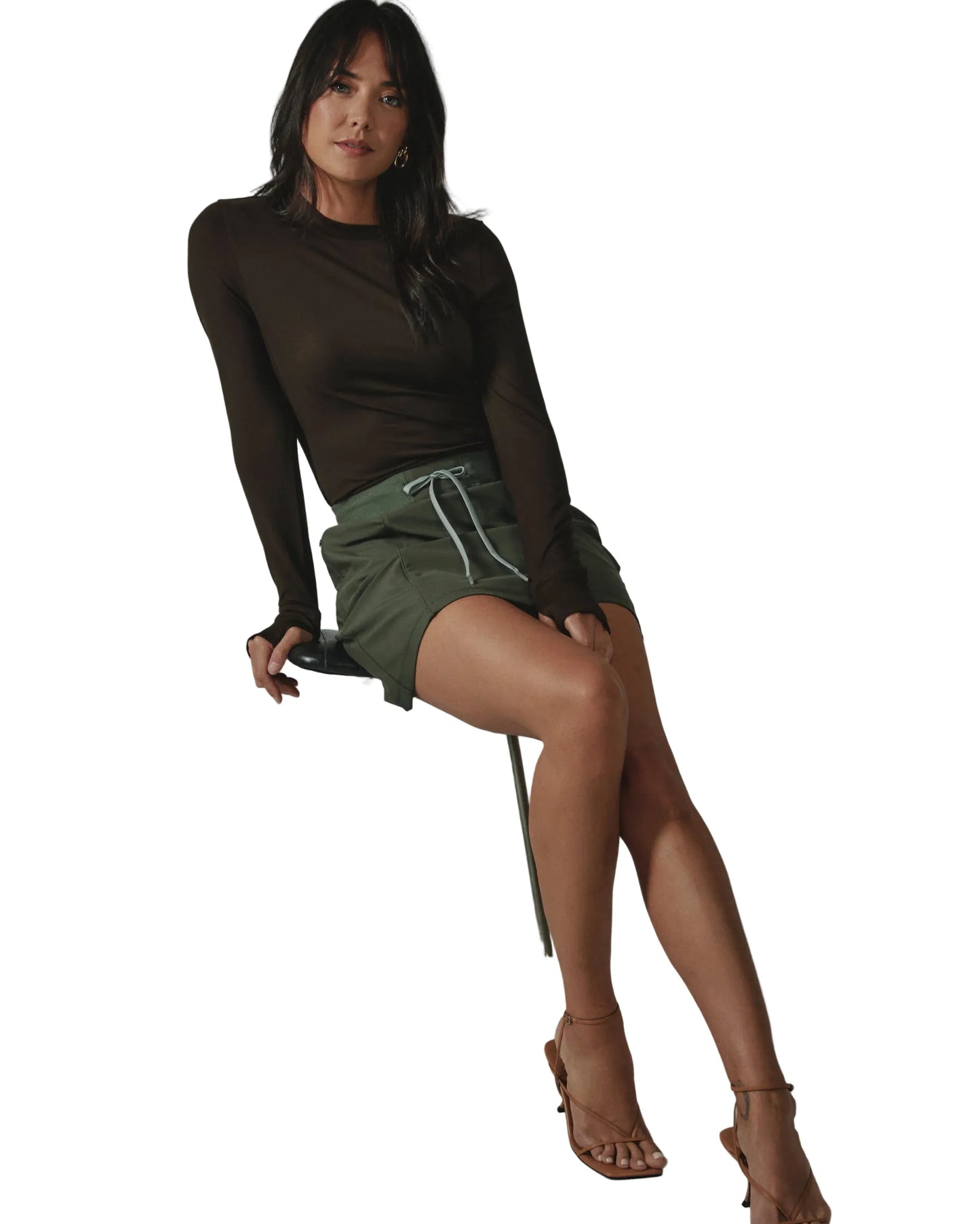 7 Diamonds Women’s Core Long Sleeve Mocha