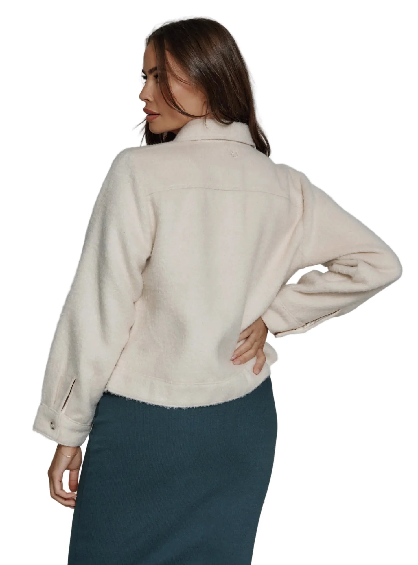 7 Diamonds Women’s Harlow Brushed Overshirt Ivory