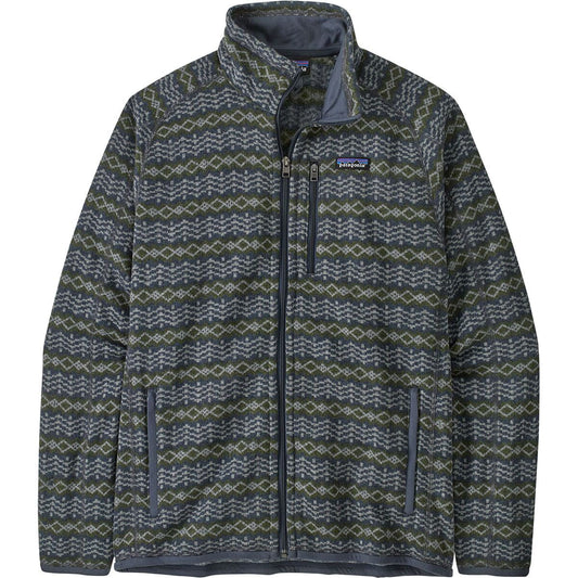 Patagonia Men's Better Sweater Jkt Woven Together: Smolder Blue