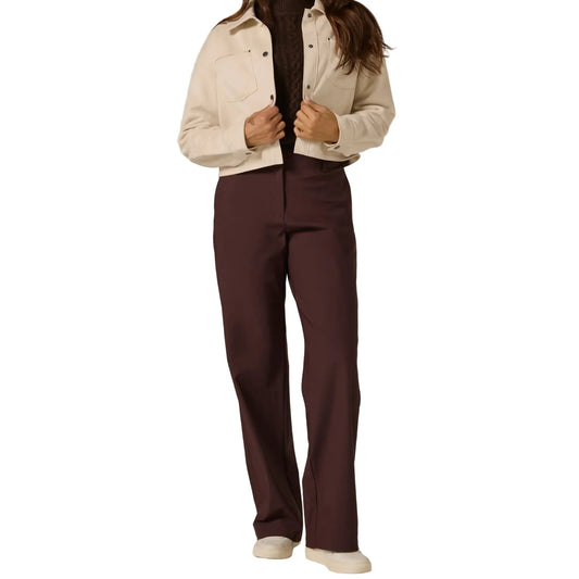 7 Diamonds Women’s Zuma High Waisted Trouser Burgundy