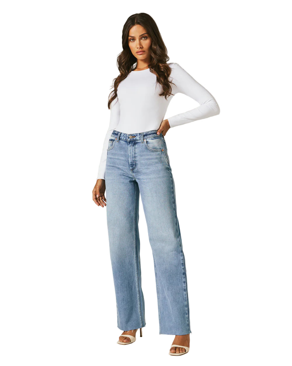 7 Diamonds Women’s Gwen Wide Leg Light Blue