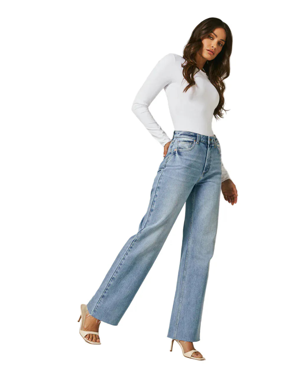 7 Diamonds Women’s Gwen Wide Leg Light Blue