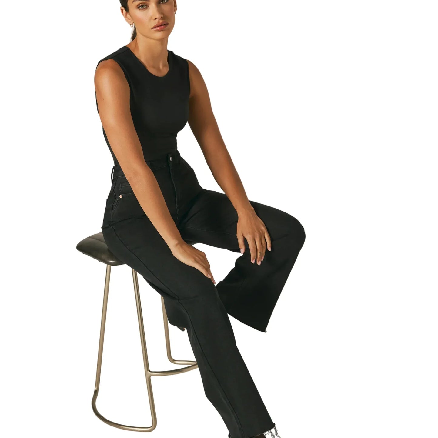 7 Diamonds Women’s Gwen Wide Leg Vintage Black