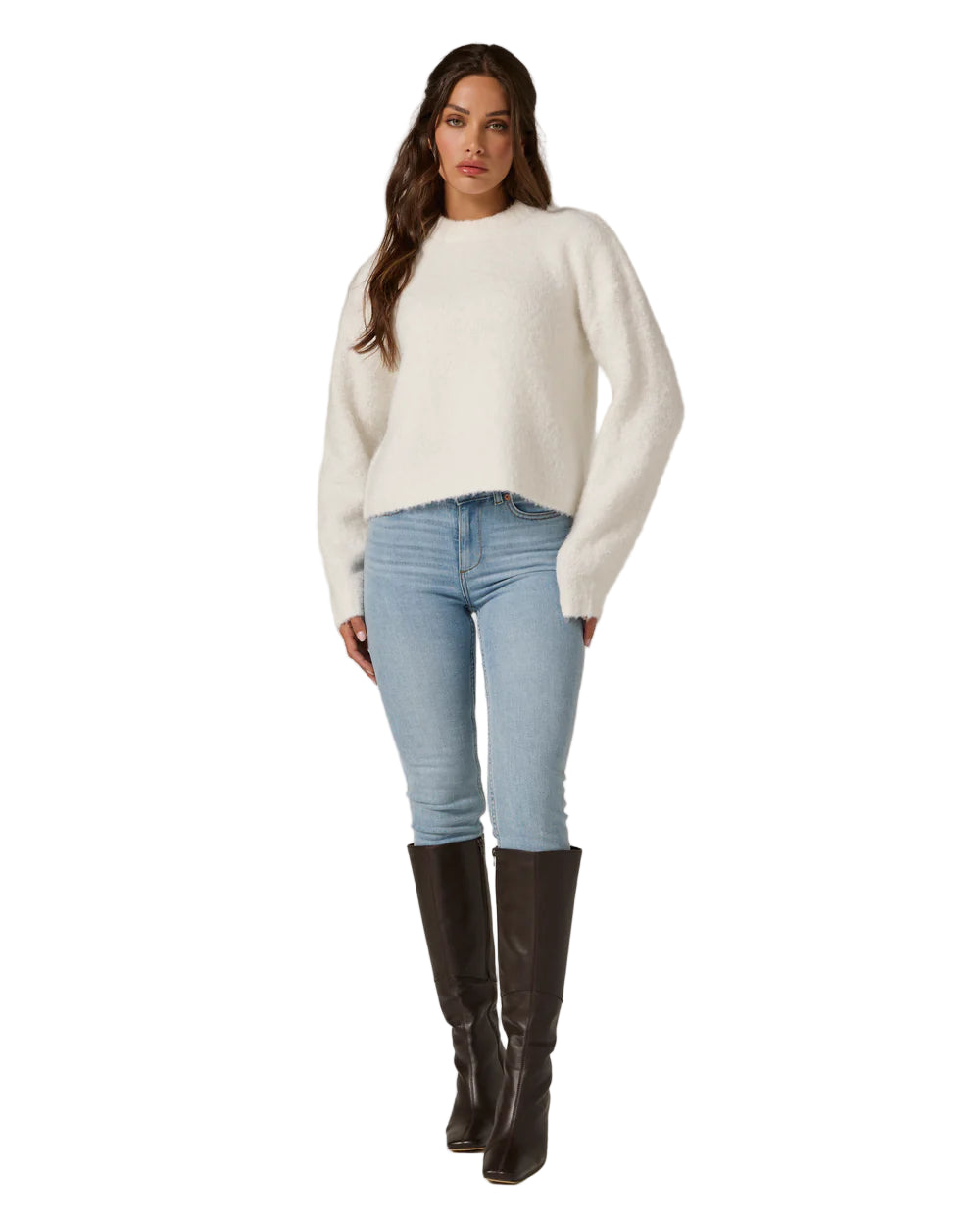 7 Diamonds Women’s Emma Crewneck Sweater Ivory