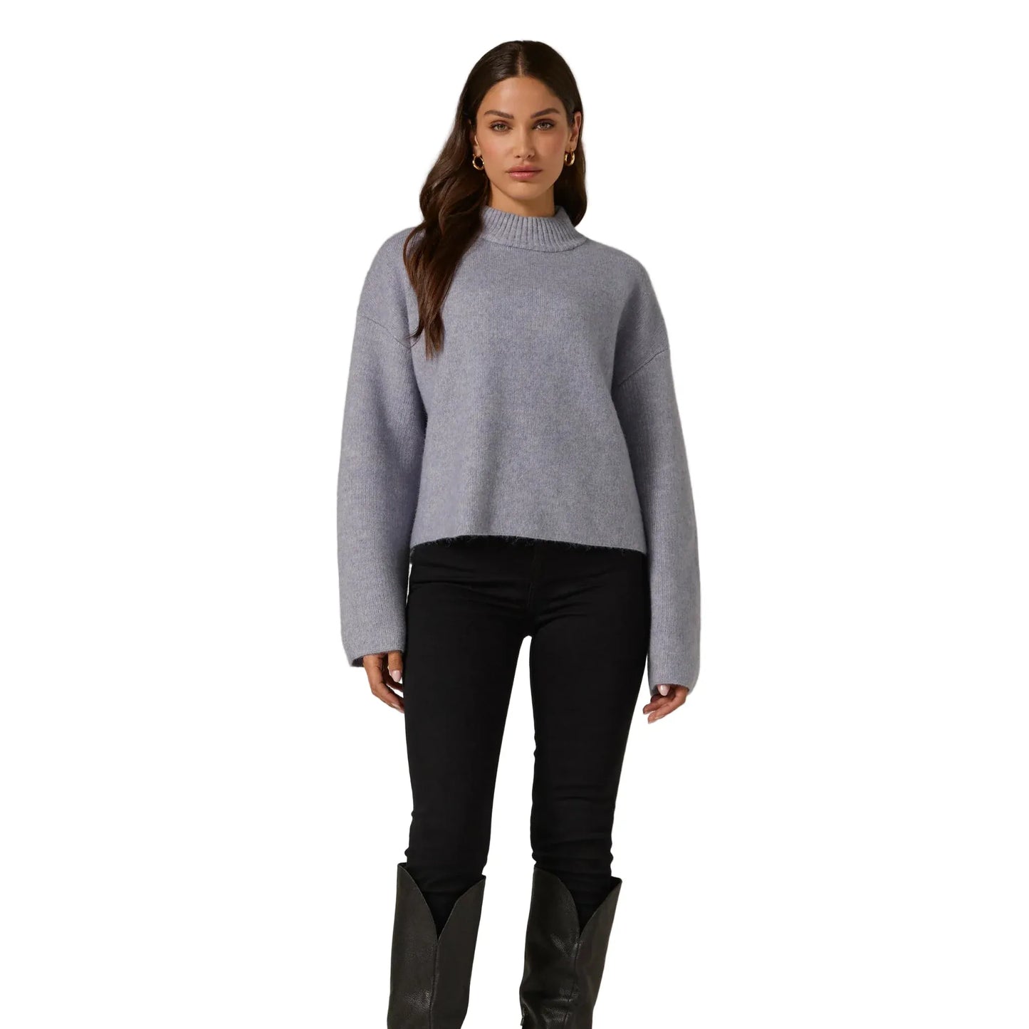 7 Diamonds Women’s Wren Knitted Sweater Dusk Blue