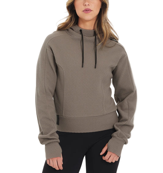 UNRL Women's Elevation Hoodie Taupe