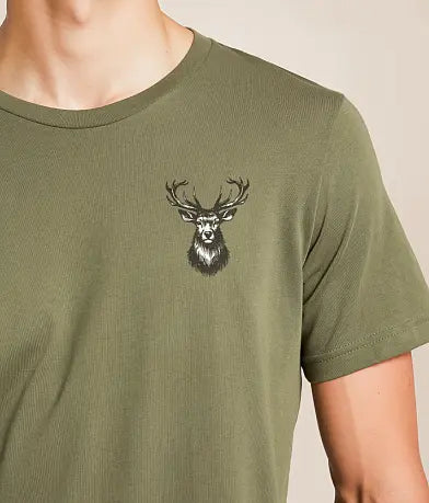 Pendleton Men's Stag Graphic Tee Military Green/Black