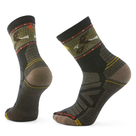 Smartwool Men's Hike Light Cushion Soaring Mid Crew Socks Charcoal