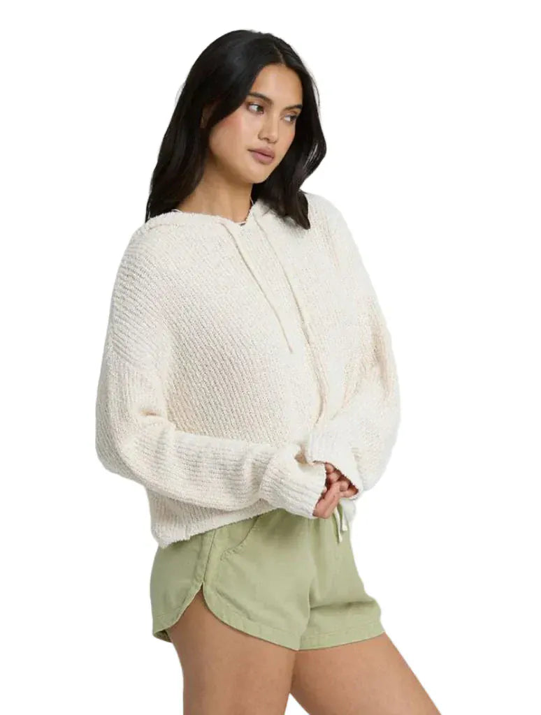 Billabong 181 Billabong Women's Hot Beachin’ Hooded Sweater White Cap