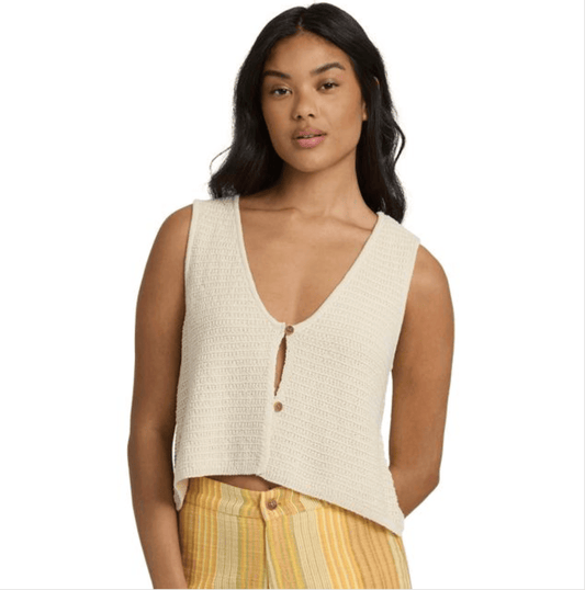 Billabong 181 Billabong Women's Need Now Sweater Tank White Cap