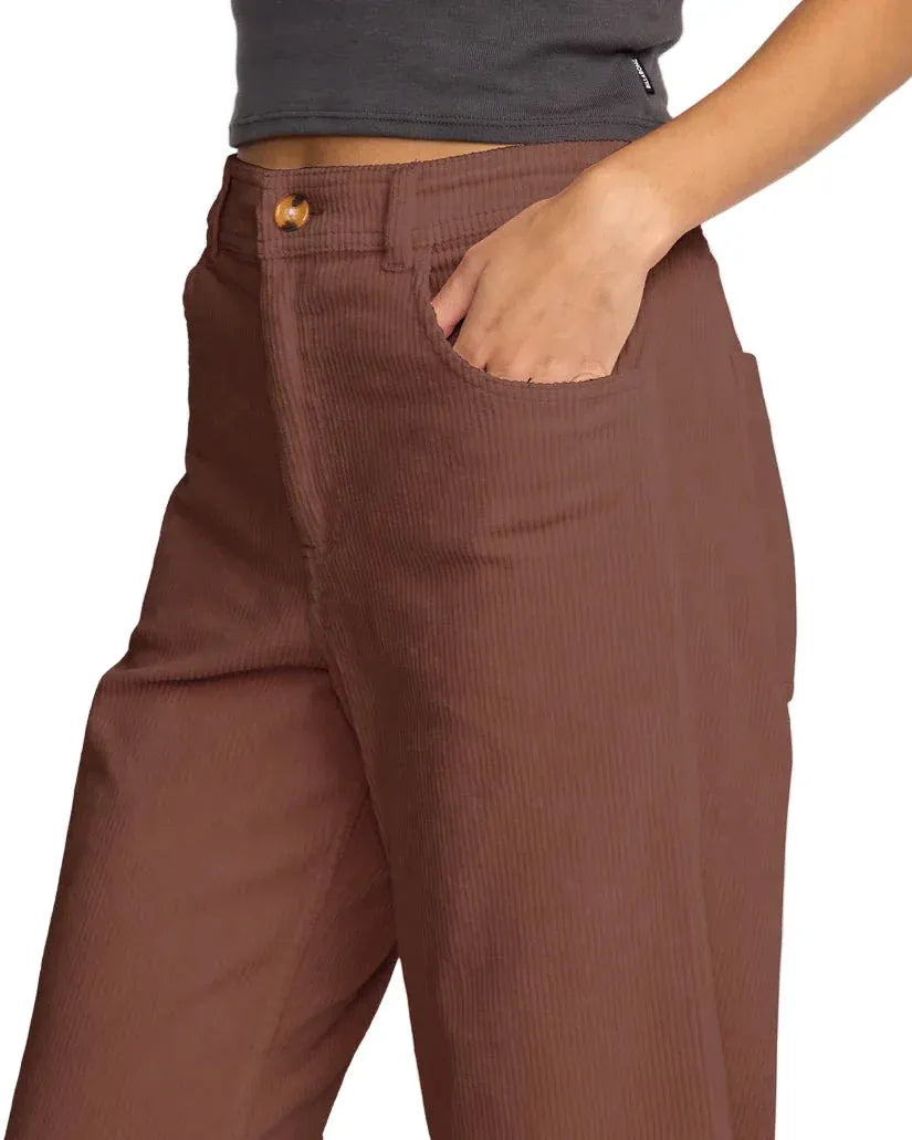 Billabong 184 Billabong Women's Free Fall Cord Pant Espresso