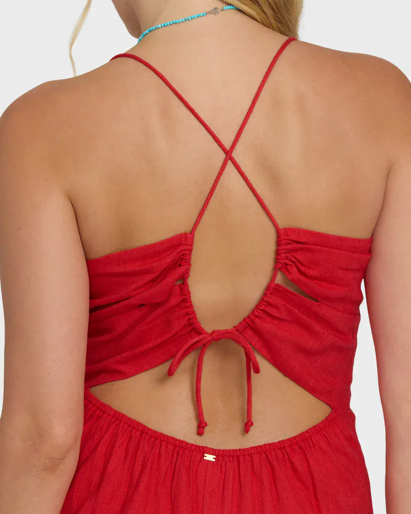 Billabong Women's Apparel > Dresses & Skirts Billabong Women's Take It Back Maxi Dress Fiesta Red