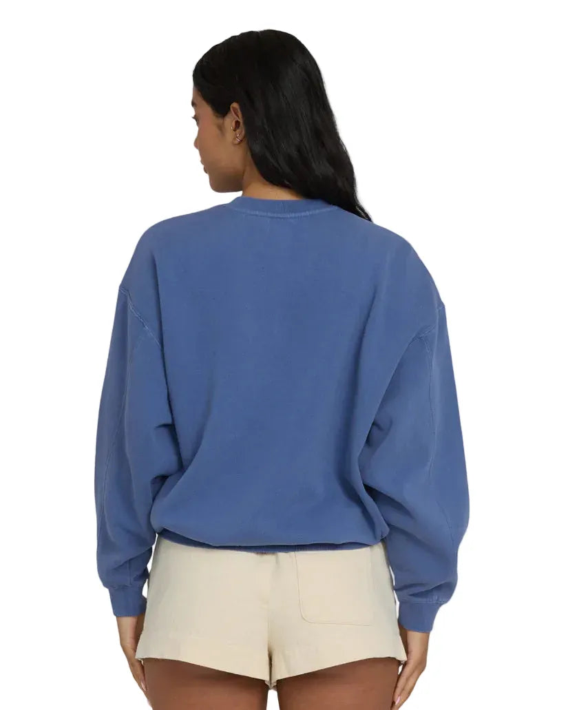 Billabong Women's Apparel > Fleece & Midlayers Billabong Women's Treasure Cay Crew Fleece Dutch Blue