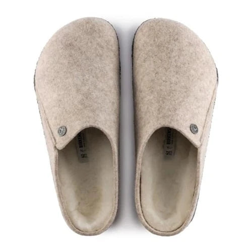 Birkenstock 162 Birkenstock Women's Zermatt Shearling Wool Felt Eggnog Narrow Fit