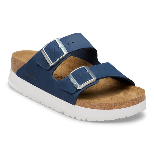 Birkenstock 165 Birkenstock Arizona Flex Platform Leather Nubuck Sandal New Navy Narrow