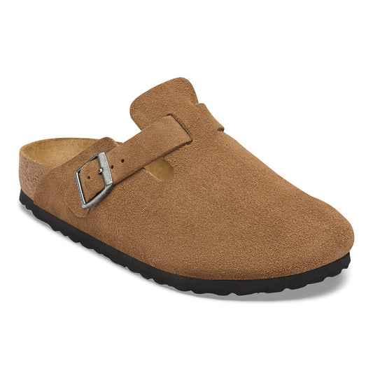 Birkenstock Women's Footwear > Casual Shoes Birkenstock Women's Boston Suede Leather Dark Tea Narrow