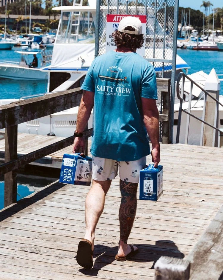 Salty Crew Men’s Salty Brew Ss Tee Slate - Brekken's