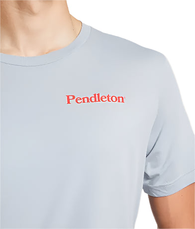 Pendleton Men's Freshwater Fishing Graphic Tee Light Blue/Multi