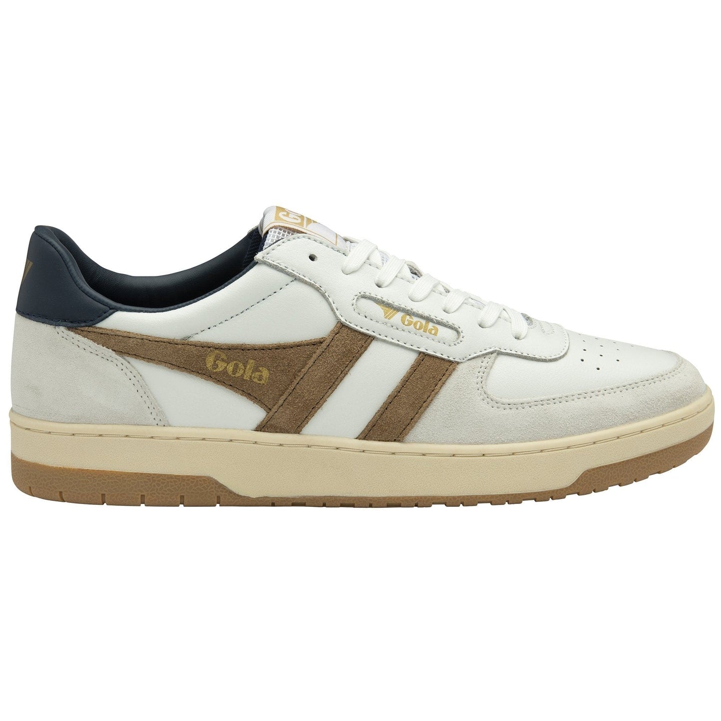Gola Men's Hawk Sneakers White Tobacco Navy - Brekken's
