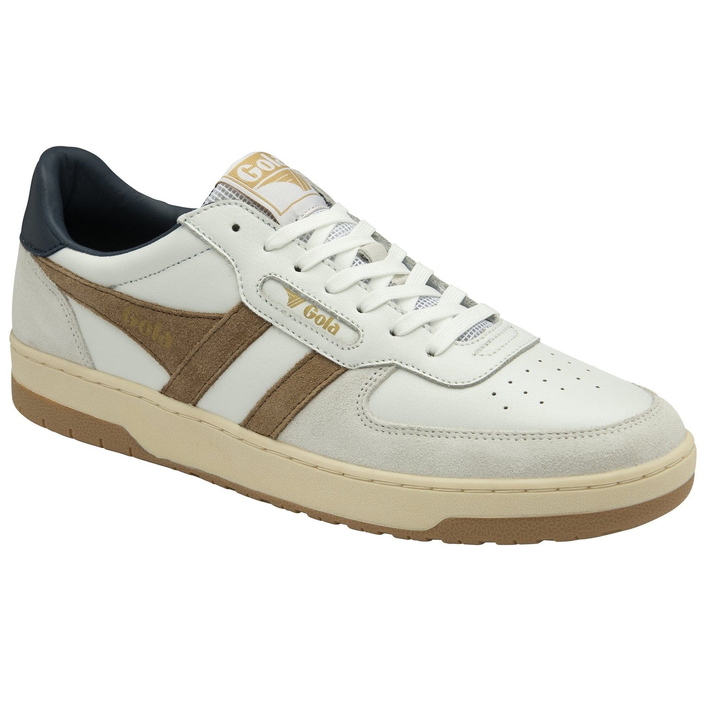 Gola Men's Hawk Sneakers White Tobacco Navy - Brekken's