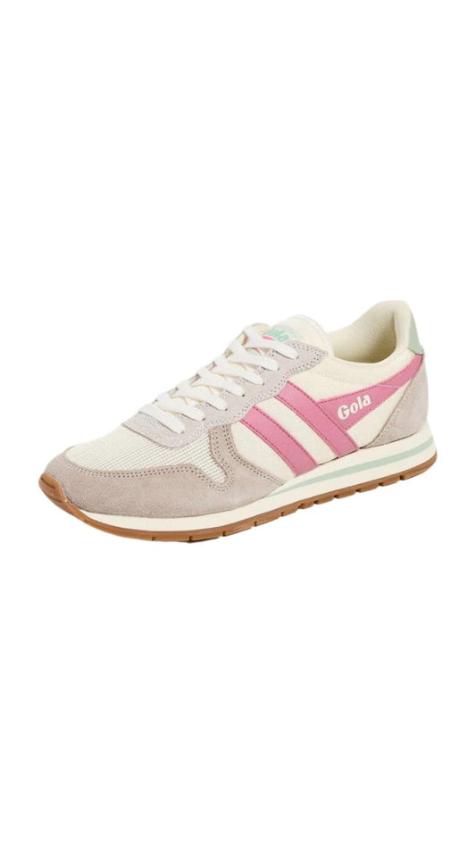 Gola Women's Daytona Sneakers Off White Fluro Pink - Brekken's