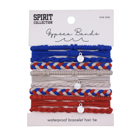Gypsea Bands 173 Gypsea Bands Red White Blue Hair Ties