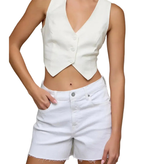Hidden Women’s Apparel > Shorts Hidden Women's High Rise A Line White Short